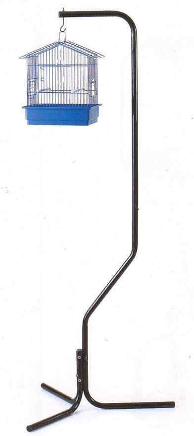 Mcage Tubular Steel Hanging Hanger Bird Cage Stand with Metal Hook