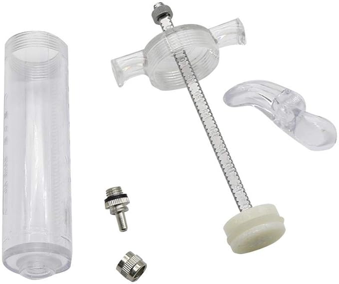 YITON Bird Feeder 50Ml Animal Feeding Syringe with 6Pcs Straight Stainless Steel Gavage Tubes Bird Feeding Accessories 1Set