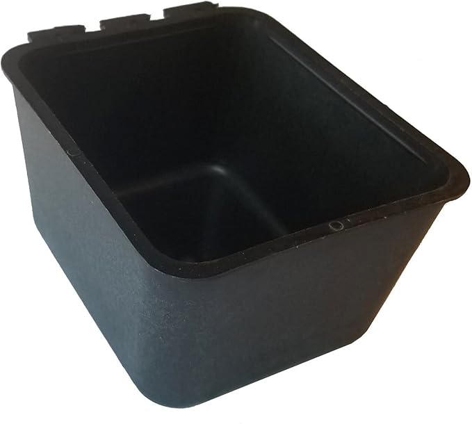 Cage Cups 1 Pint (16 oz) Hanging Feed & Water Cage Cups (50, Black)