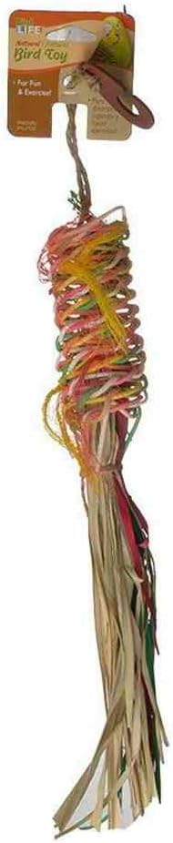 Penn-PLAX Bird-Life Pacifier Kabob Natural Bird Shred Toy – Great for Small and Medium Sized Birds – Medium