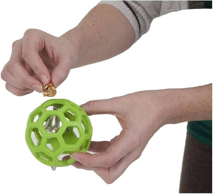 JW Pet Company Activitoys HOL-ee Roller Parrot Toy, 4 Inch Diameter (Colors Vary) (Pack of 2)