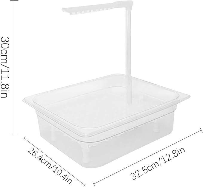 Parrot Bathtub, Bird Automatic Bathtub, Small Parrot Tub Bowl, Multipurpose Bird Bathtub with Faucets, Contains USB and Power Plug, for Small Medium Parakeet Cleaning Supplies, Cage Accessory