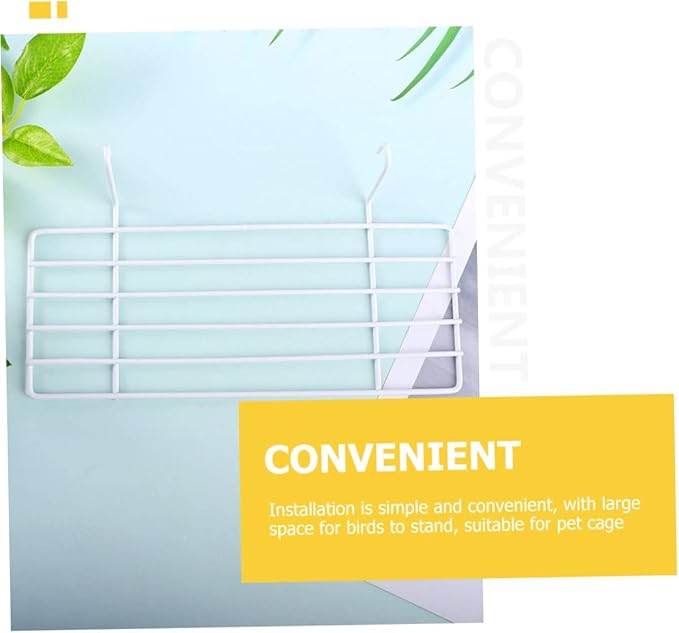 Mipcase 2pcs Decorative Bird Platform Stand for Parrots Parakeets Wall Perches for Birdcage Rest Area for Birds