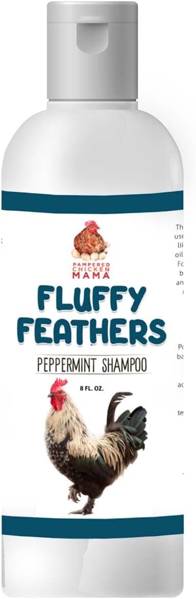 Feather Shampoo for Chickens | Bird Shampoo for Cockatiels, Cockatoo, Parrots: Poultry Conditioner & Baby Chicken Supplies, Gamefowl Supplies for Clean Feathers (Peppermint)