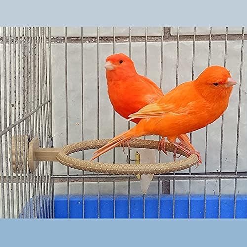 FOIBURELY Bird Nest Canary Finch Parrot Nest Set with Plastic and Textile（4.5 inches）