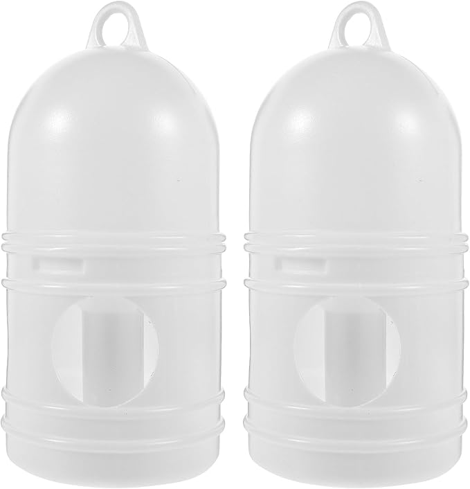 Pigeon Waterer 2-Pack Birds Water Dispenser 10.23X4.72X4.72In Odorless Plastic Bird Cage Water Feeder Easy Clean Feeding Supply
