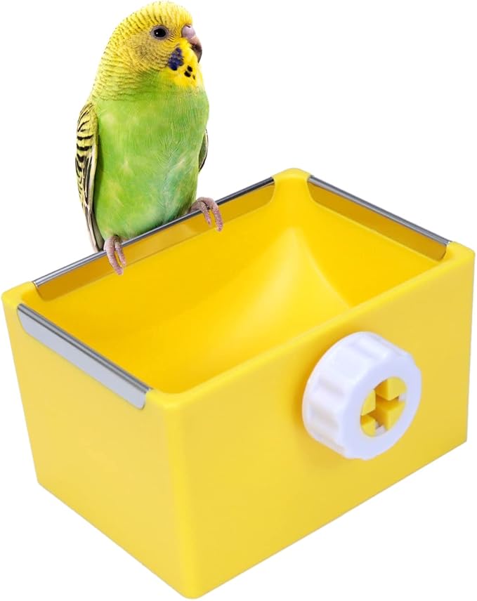 Litewoo Bird Food Bowl Feeder Colorful Basin Durable Cage Accessories Suitable for Birds Parrot Parakeet Cockatiel Budgie Finch Hamster Rat