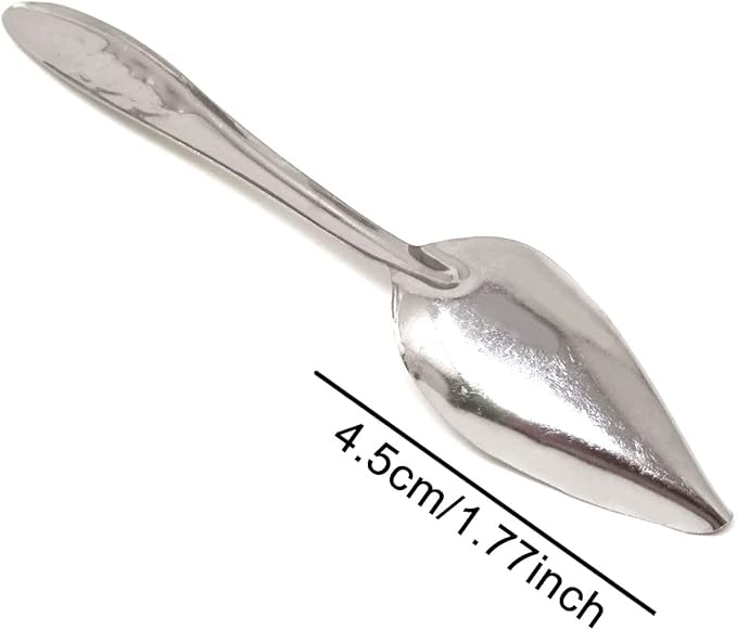 Honbay 4PCS Stainless Steel Bird Feeder Spoons Parrot Feeding Scoops Hand Feeding Spoons for Parrot