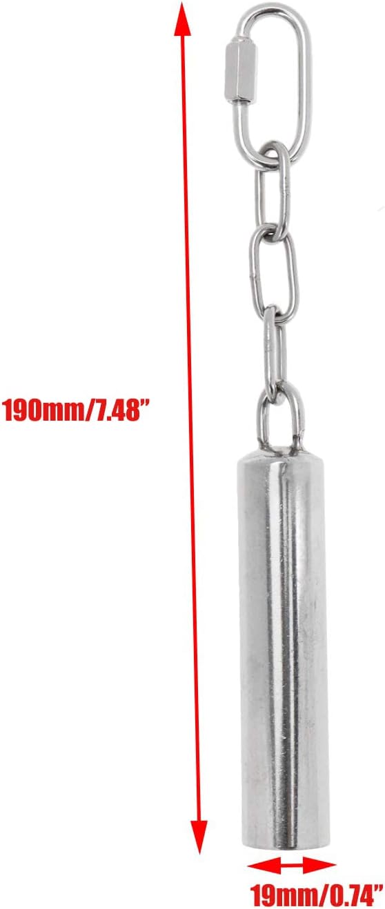 Quluxe 2 Pcs Stainless Steel Bell Bird Toys Chew Toy Heavy Duty Bird Cage Stand Toys for Parrot, Macaw, African Greys, Small Cockatoo, Parakeet, Cockatiels