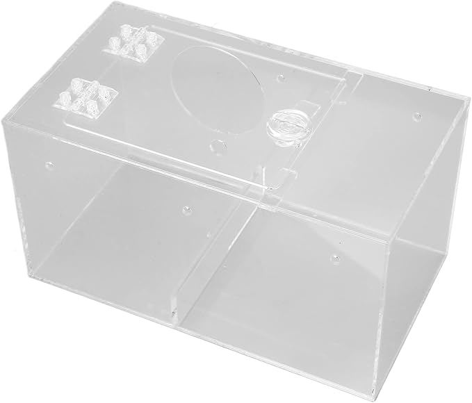 Breeding Nest for Birds, Acrylic Bird Breeding Box Transparent Parrot Nesting Box with Standing Pole and Padding