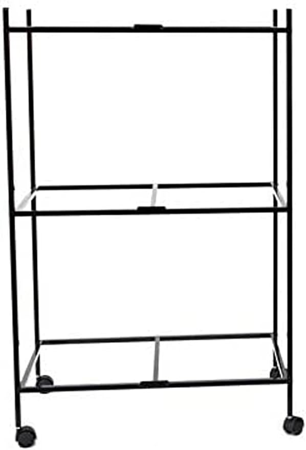 Lot of Four Large 30" Aviary Canary Lovebird Finch Budgie Parakeet Breeding Flight Bird Cages with Rolling Stand (Black, Lot 4 Cages with 3-Tier Stand)