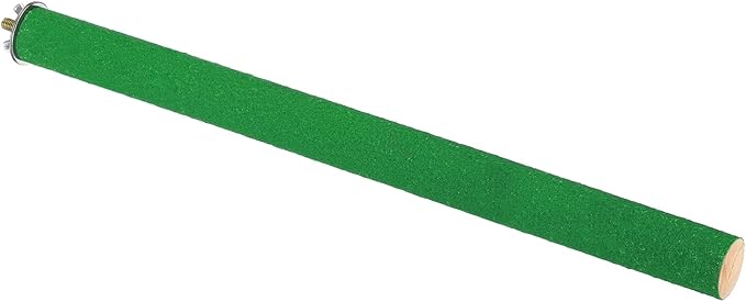 PATIKIL 1x14 Bird Paw Grinding Stick, Bird Wood Perch Stand Cage Accessory for Small Bird Parrot Lovebird Parakeet Cockatiel, Green