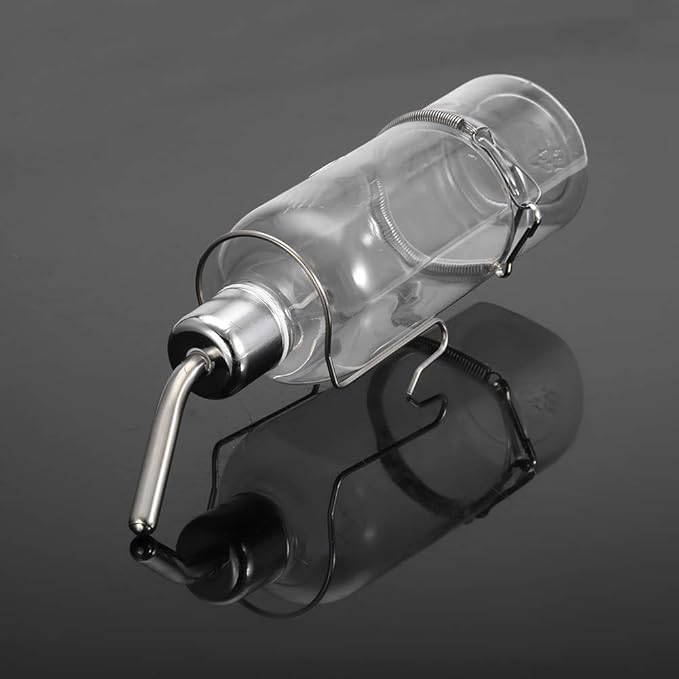 1 Pc Automatic Pet Bird Water Feeder Stainless Steel Ball Nipple Parrot Bird Hanging Water Feeding Bottle for Rabbits Guinea Pigs Hamsters Chinchillas