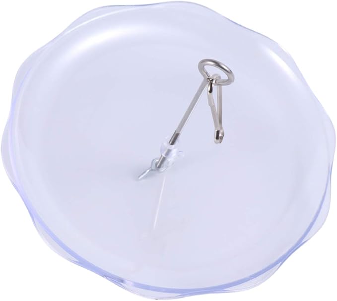 Balacoo Pet Parrot Feeder Stainless Steel Fork Plastic Fruit Plate Bird Feeding Dish 20cm Rod Easy Cleaning Parrot Cage Accessory