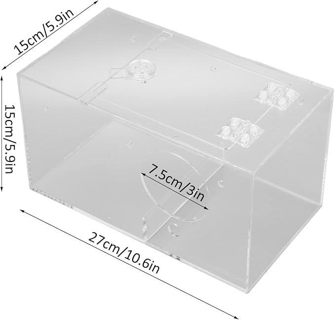 Breeding Nest for Birds, Acrylic Bird Breeding Box Transparent Parrot Nesting Box with Standing Pole and Padding