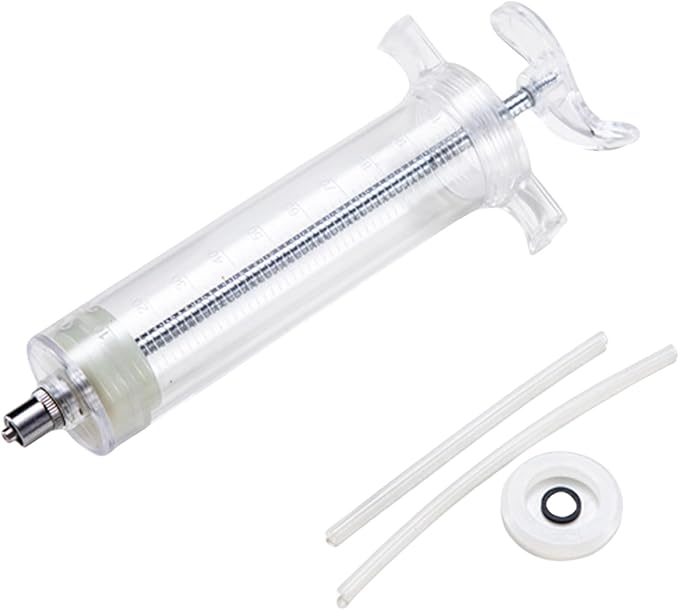 Bird Feeding Syringe Set,Parrot Syringe Feeder with Feeding Spoon and Tubes,Baby Bird Feeding Syringe Manual Tools for Pigeons Parrots Sparrows Small Animals Feed Liquid Milk Medicine (Clear 100ML)