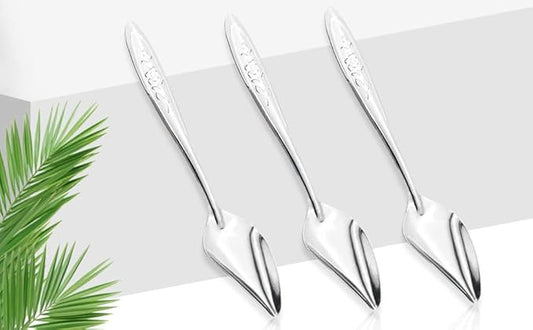 4.7" Bird Parrot Stainless Steel Metal Feeding Spoon,Special Feeding Scoop Medicine Spoons Hand Feeding Spoons for Peony Cockatiel Parrot (3PCS)