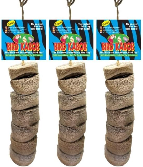 Wesco Pet Original Bird Kabob Shreddable Bird Toy (3 Pack)