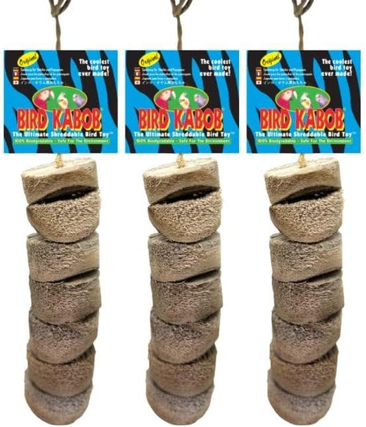 Wesco Pet Original Bird Kabob Shreddable Bird Toy (3 Pack)