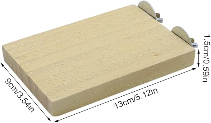 Bird Parrot Perch Stand Platform Natural Wooden Coarse Sand Grinding Claw Stand Suitable for Parrot Parakeet Cockatiel Budgie Conures Lovebird Finch