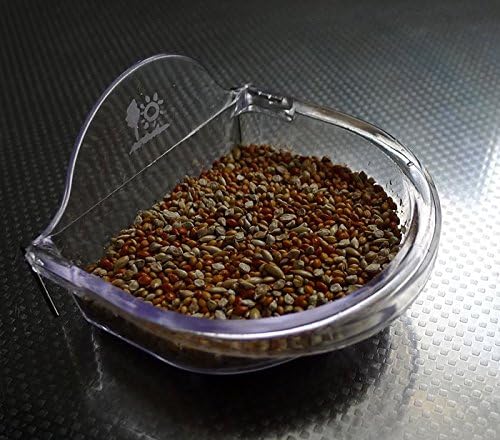 Bird Cage Seed Feeder Cup Shallow Style Set of 2 for Care, Treat (M)