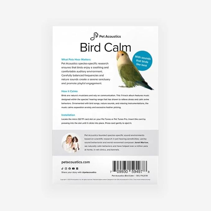 Pet Acoustics SD Card Expansion - Bird Calm