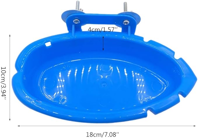 Upgraded Hanging Bird Bath Bird Bathtub Cube Bath Shower Box Bowl Hanging Cage Tool for Little Bird