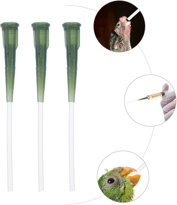 balacoo Soft Nutrition Hose Feeding Tool for Baby Birds Parrots Small Animals Food Grade Tube Safe Easy Clean 3.5In