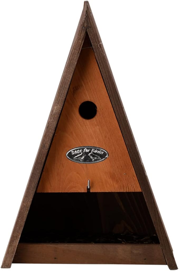 Esschert Design Triangle Birdhouse with Feeder