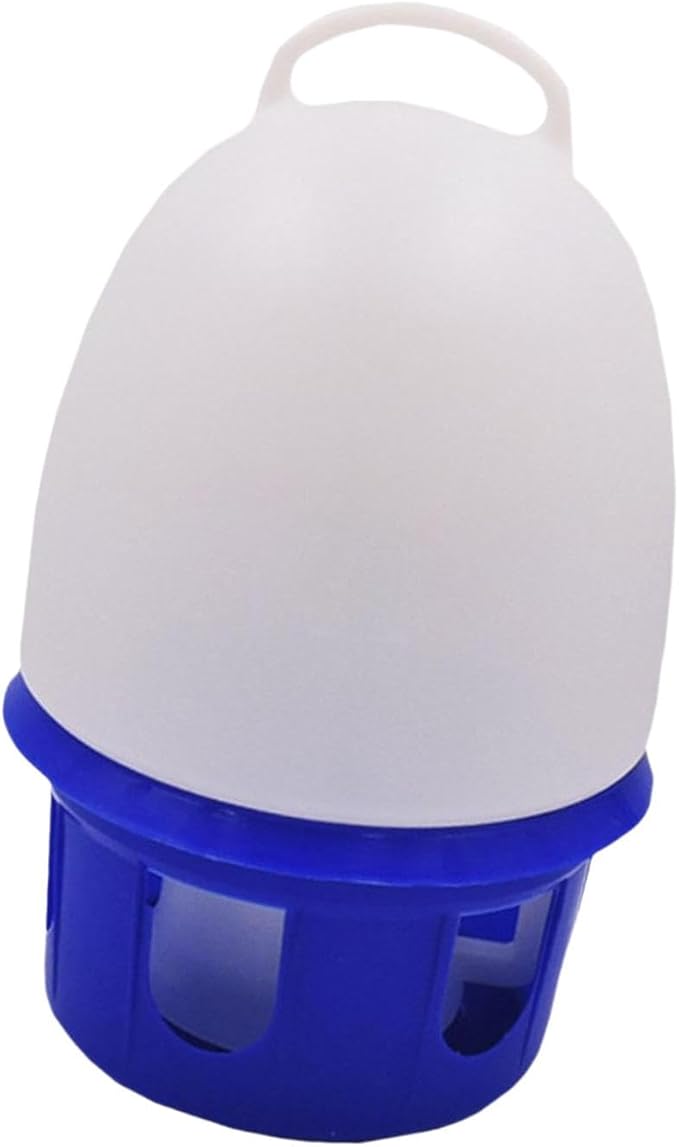 Pigeon Drinker Bird Water Drinker Bucket Cage Accessories Pigeon Water Dispenser for Pigeon Peacock Pet Supplies Farm Chick, 10L Big Handle