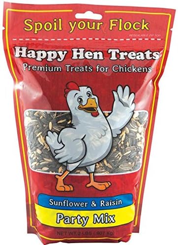 Happy Hen Treats Party Mix Sunflower and Raisin, 2-Pound