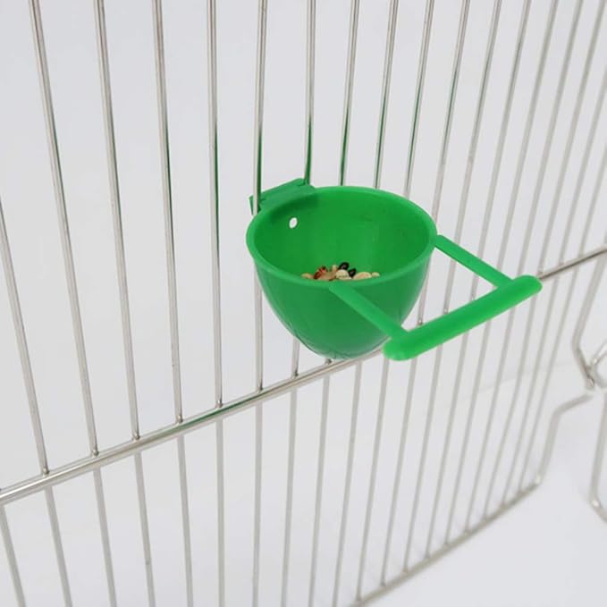 Balacoo 10Pcs Bird Feeding Cages Parrot Accessory