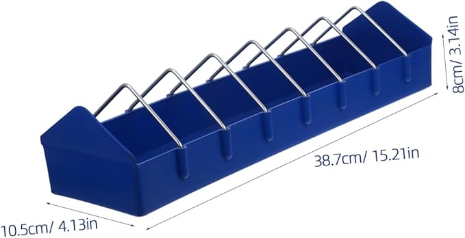 Bird Feeder Plastic Slot Storage Trough Bird Food Dispenser Feeding Dish Container Pigeon Supplies 40cm for Animals Pigeon Feeder