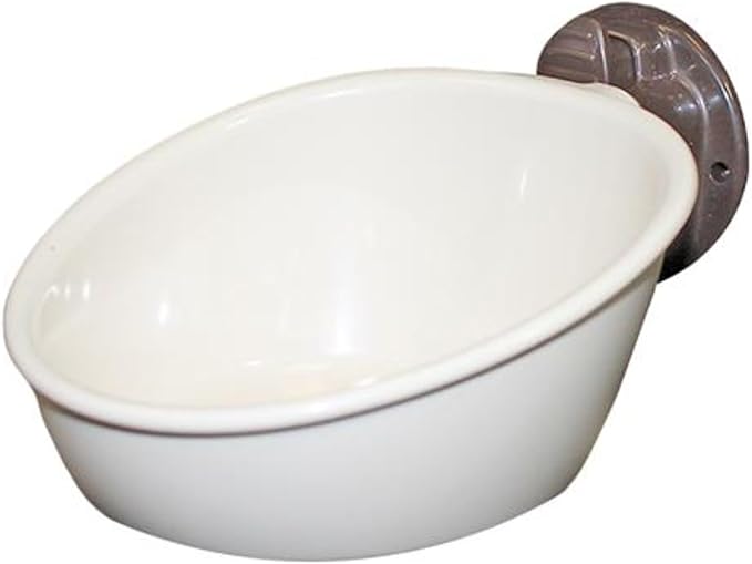 Press 'N' Slide Feed Station - Durable Mounted Food Bowl Dish - Sugar Gliders, Squirrels, Prairie Dogs, Degus, Marmosets, Parrots, Birds, Rats, Hamsters, Gerbils & Other Small Pets… (Without Dome)
