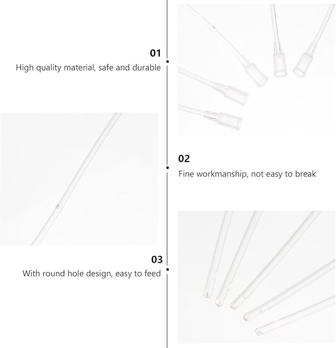 5Pcs Bird 12cm Immature Birds Device Transparent Feeder Water Feeder for Parrot Hand Tools Parakeet Food