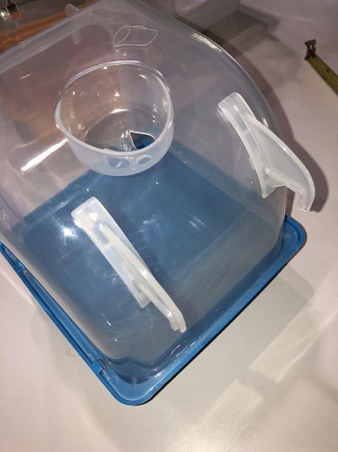 Large Bird Bath for Cage (Blue)