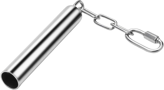 Wontee Stainless Steel Bell Toy Bird Cage Hanging Bite Toy for Parrot Parakeet Budgie Cockatiel Conure African Greys (2 PCS-L)
