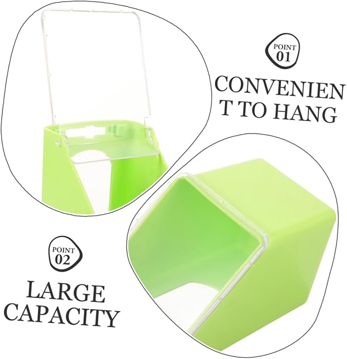 Yardwe 4pcs Pigeon Feeder Hanging Cage Bird Feeder Capacity Material for Pigeons and Pet Birds Easy to Install Each