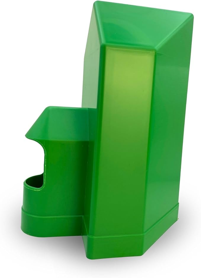 Gaun Corner Waterer for Pigeon, Bird, Chicken, Small Poultry, Hamster, Duck, Parakeet, Canary, Pet Water Dispenser, Feeder, Water Bottle, Cage Supply, Cage Accessory, Not Removable, Green Color (2lt)