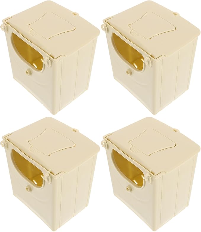 POPETPOP 12Pcs Bird Breeding Box - Cockatiel, Parrot, Finch Nesting House, Plastic Birds Nest, Smooth Touch, Easy to Clean