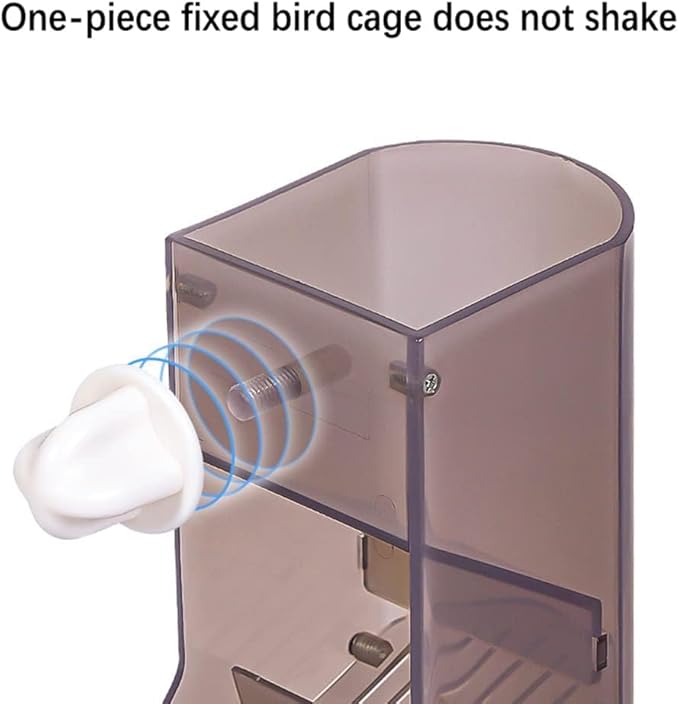 Automatic Bird Feeder No-Mess Bird Feeder Parrot Feeder Cage Accessories for Budgerigar Canary Lovebord Finch Parakeet