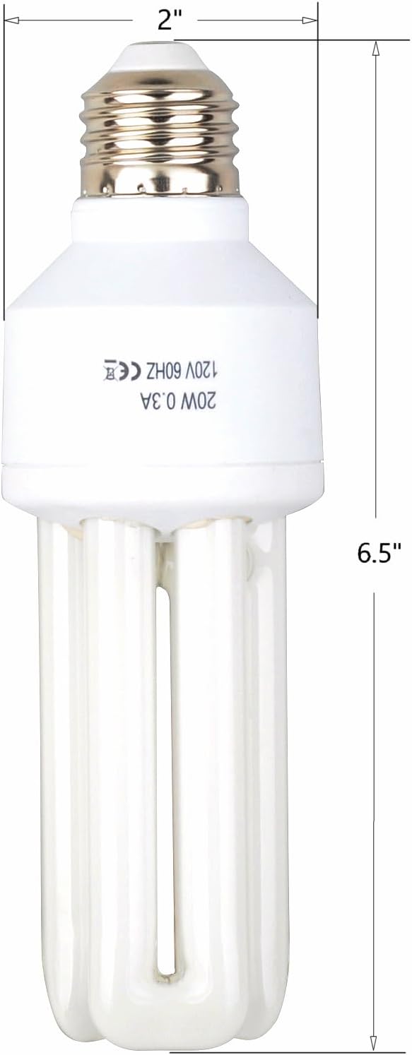 Sundew 2.4% UVB Bird Light Bulb, 20W E26 Avian Lamp | Full Spectrum UVA/UVB Light for Parrots, Cockatiels, Conures & African Greys | Promotes Vitamin D3 Synthesis & Feather Health, High CRI