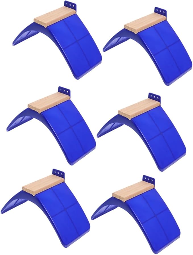 Angoily Solid Wood Pigeon Perch Stand 6Pcs Bird Rest Frame Rack for Pigeon Cage Accessories Indoor Outdoor Bird Playground
