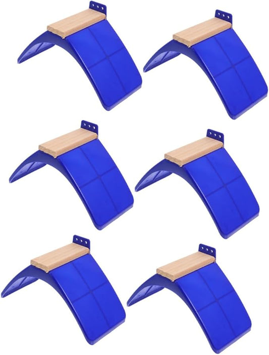 Angoily Solid Wood Pigeon Perch Stand 6Pcs Bird Rest Frame Rack for Pigeon Cage Accessories Indoor Outdoor Bird Playground