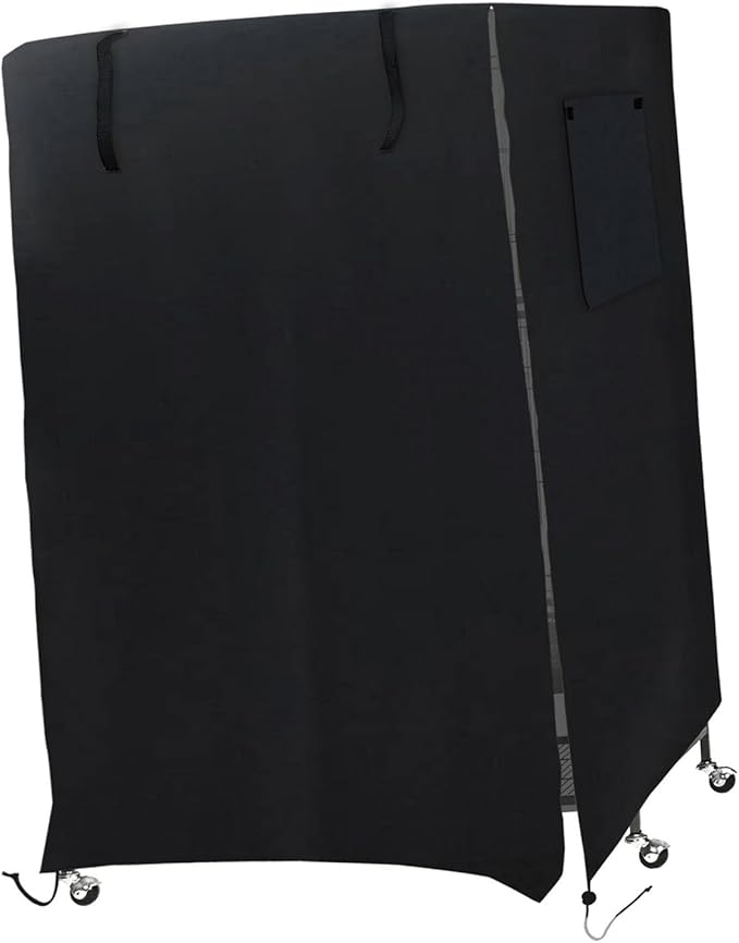 Dioche Bird Cage Cover Universal Pet Cage Cover Protect Birds from Bad Weather 130 x 96 x 59cm (Black)