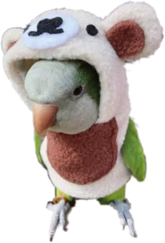 Bird Costume Bird Diaper Flight Suit Bird Bear Shape Bird Clothes Cosplay Photo Prop for Parrots Lovebird Parakeet Cockatiel Small Animals Apparel (with Diaper,Cockatiel)
