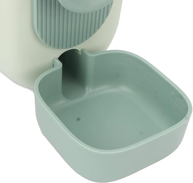 Hanging Automatic Pet Food Water Dispenser, Cage Cat Food Bowl Dog Feeding Station, Auto Gravity Pet Feeder with Bowl for Bird Puppy and Kitten Rabbit Chinchilla Ferret (Mint Green)