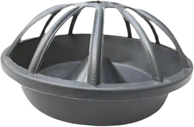 Chicken Feeder Bird Feeding Bucket,Animal Husbandry Supplies,Goose Feeder Dispensing Feed Tray,Large Capacity for Chook Hen, 12 Holes