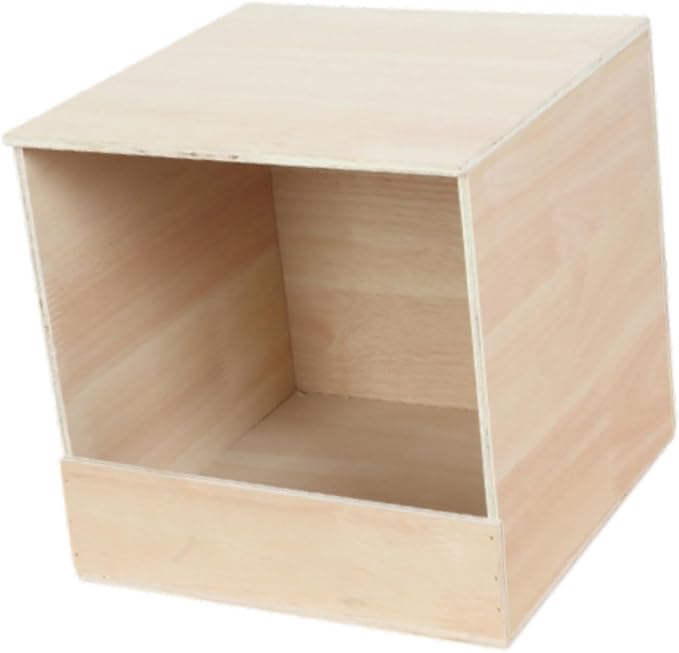 Parakeet Nesting Box Wooden Parrot Nest Birds Box Wood Breeding Box Wooden Pigeon Nesting Box for Lovebirds Cockatiels Budgie, Small