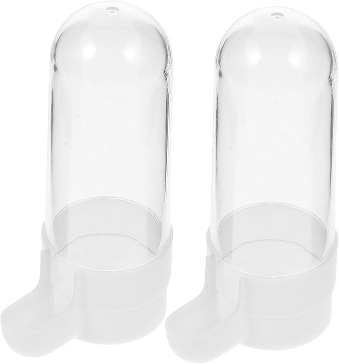 2pcs Bird Drinker Bird Water Dispenser Hanging Water Feeder Bird Food Container Bird Feeder Tray Bird Food Holder Bird Cage Supply Pet Bird Feeder Bird Supply Plastic Bird Feeder